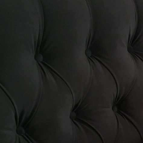 Respaldo Capitoné Premium Felpa Negro - Queen-1