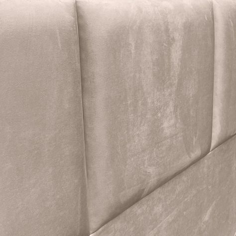 Respaldo de Cama Block Felpa Beige 1,5 Plazas-2