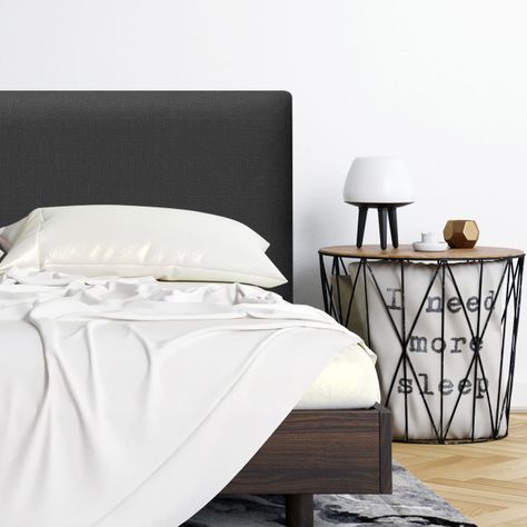 Respaldo de Cama Flat Vivo Lino Grafito Super King-0