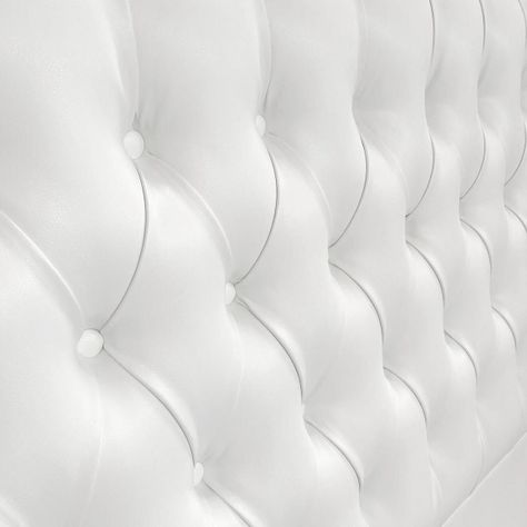 Respaldo de Cama Capitoné Premium Ecocuero Blanco King-2