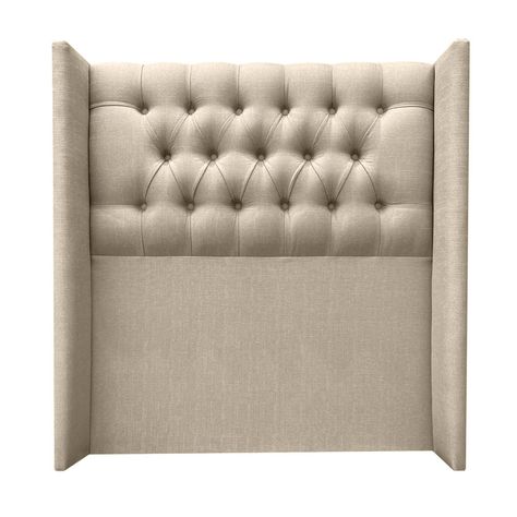 Respaldo Capitoné Wing Recto 1,5 plazas Lino Beige-0