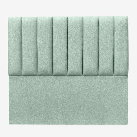 Respaldo de Cama Tubular Vertical Lino Verde Queen-1