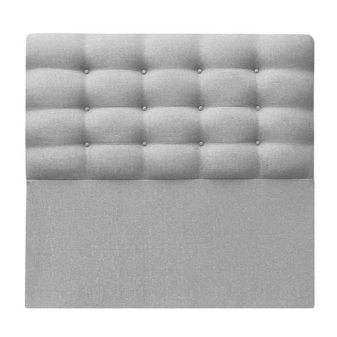Respaldo Botoné King Lino Gris Plata-0