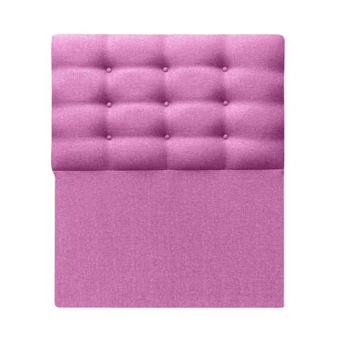 Respaldo Botoné 1,5 plazas Lino Fucsia-0