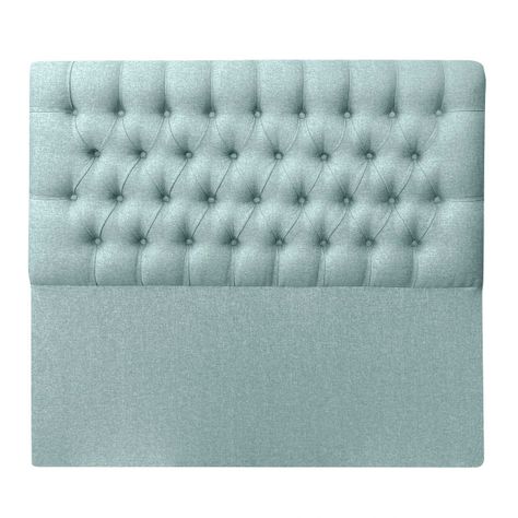 Respaldo de Cama Capitoné Premium Lino Verde 1,5 Plazas-1