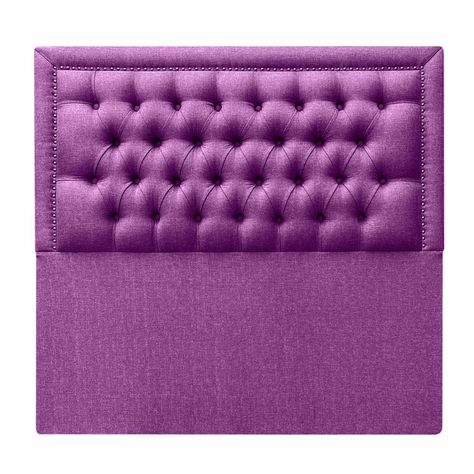 Respaldo Capitoné Frame Tachas King Lino Morado-0