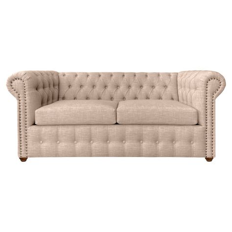 Sofá Chesterfield 3 Cuerpos Lino Beige-0