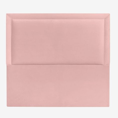 Respaldo de Cama Flat Frame Vivo Felpa Rosado Claro King-1