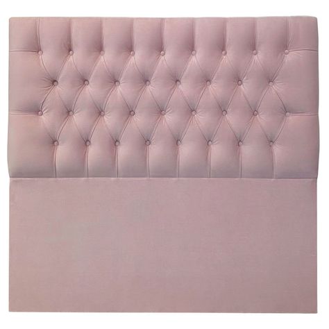 Respaldo Capitoné Premium Felpa Rosado Claro - 1.5 Plazas-0