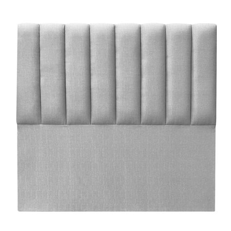 Respaldo Tubular Vertical Super King Lino Gris Plata-0