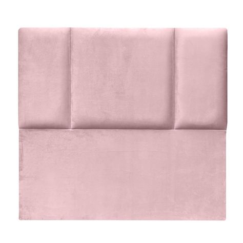 Respaldo de Cama Block Felpa Rosado Claro 1,5 Plazas-1