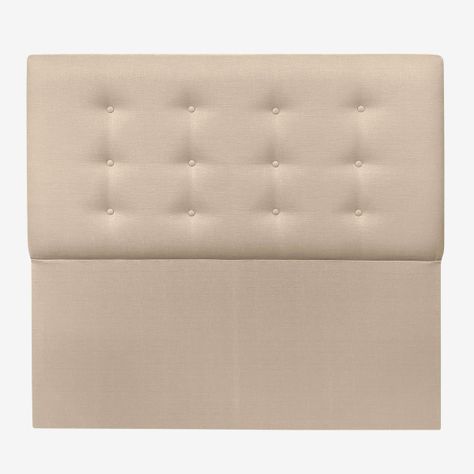 Respaldo de Cama Botoné Premium Lino Crema Queen-1