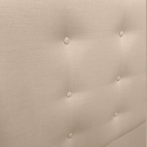 Respaldo de Cama Botoné Premium Lino Crema Queen-2