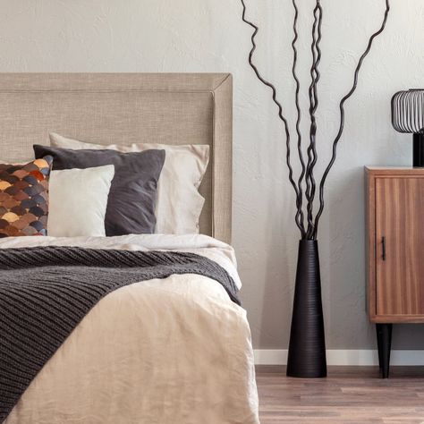 Respaldo de Cama Flat Frame Vivo Lino Beige 1 Plaza-0