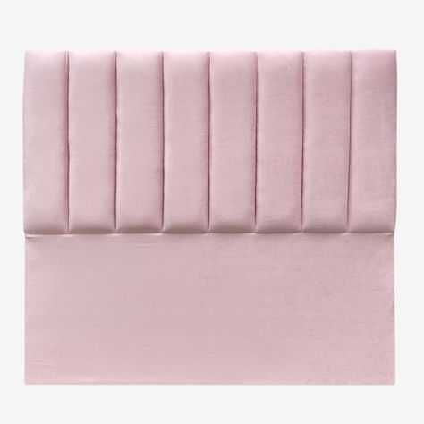 Respaldo de Cama Tubular Vertical Felpa Rosado Claro King-1