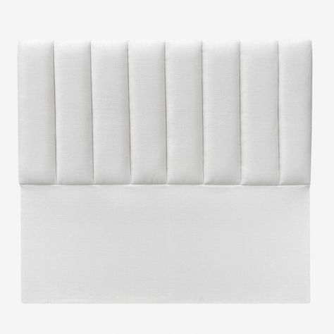 Respaldo de Cama Tubular Vertical Lino  Crema Super King-1