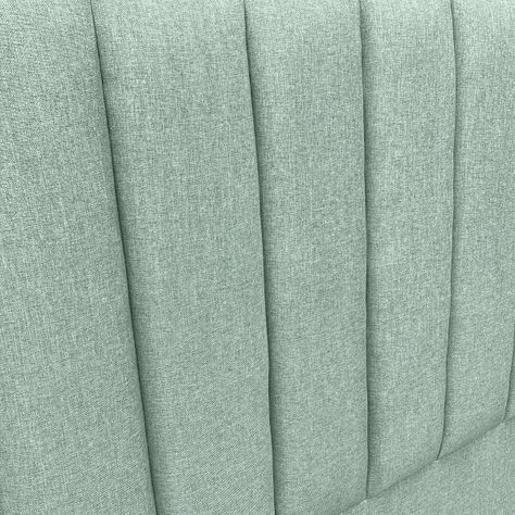 Respaldo de Cama Tubular Vertical Lino Verde 1 Plaza-2