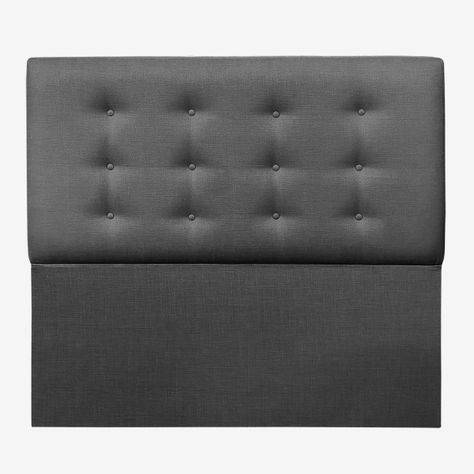 Respaldo de Cama Botoné Premium Lino Grafito Super King-1
