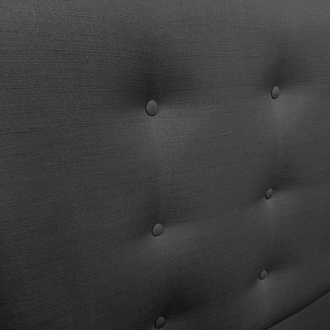 Respaldo de Cama Botoné Premium Lino Grafito Super King-2