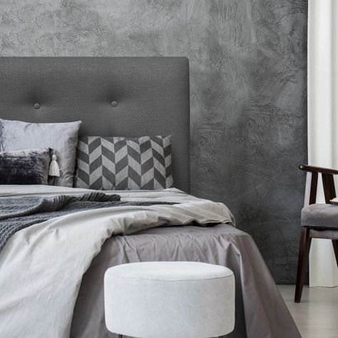 Respaldo de Cama Botoné Premium Lino Grafito 1 Plaza-0