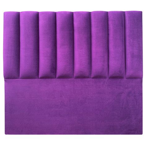 Respaldo Tubular Vertical Felpa Morado - Queen-0