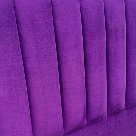 Respaldo Tubular Vertical Felpa Morado - Queen-1
