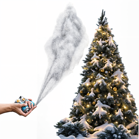 NIEVE ARTIFICIAL PARA ARBOLES DE NAVIDAD EN SPRAY 250ML -4