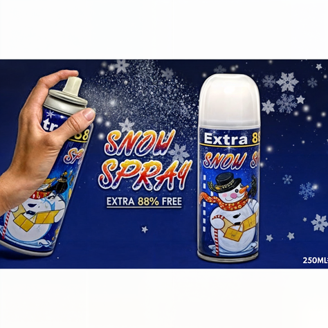 NIEVE ARTIFICIAL PARA ARBOLES DE NAVIDAD EN SPRAY 250ML -7