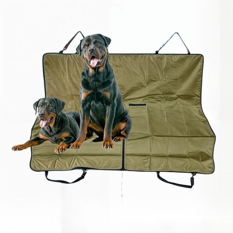 Funda cubre asiento mascotas auto cobertor perro auto verde-0