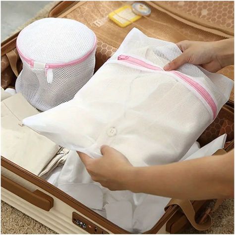 6 bolsas para lavar ropa delicada bolsas para lavar ropa malla lenceria-5