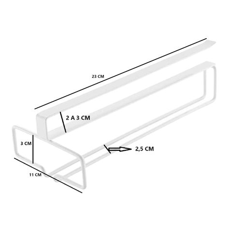 2 colgador de tazas porta utensilios cocina sencillo 6 ganchos-1