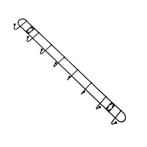 colgador perchero aluminio de pared para toalla ropa-0