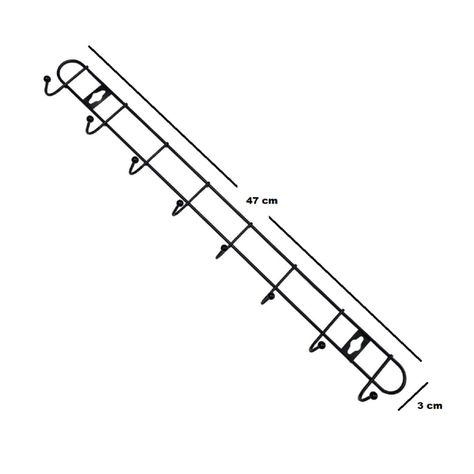 colgador perchero aluminio de pared para toalla ropa-1