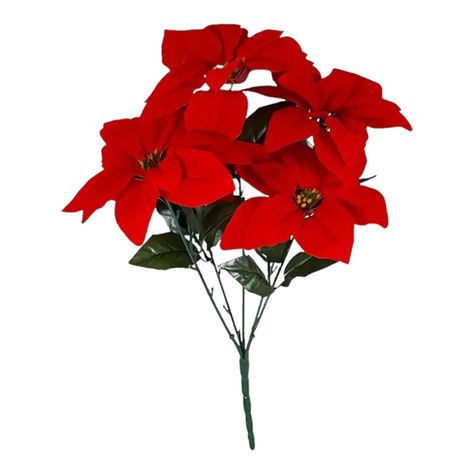 5 flores navideñas adornos navideños decoracion arbol navidad-0