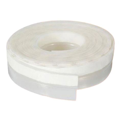 Cinta aislante silicona para puertas ventanas ducha 2 rollos cinta de aislar -1