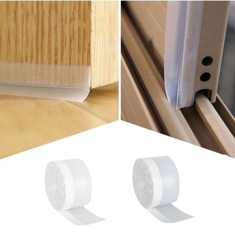Cinta aislante silicona para puertas ventanas ducha 2 rollos cinta de aislar -2