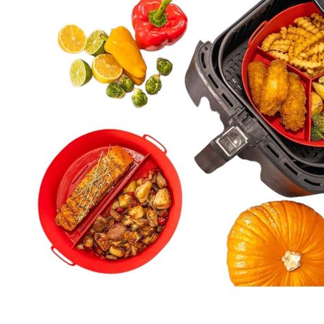 Forro silicona para airfryer freidora silicona con división-7