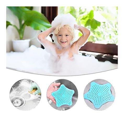 Set 4 filtro desagüe ducha tapón desagüe lavaplatos filtro fregadero  ESTRELLA-7