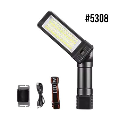 Linterna Led Portátil Recargable Reclinable Magnética 2 En 1 5308-0