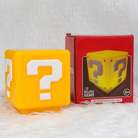 Lámpara Cubo Super Mario Bros Led Con Sonido USB-4