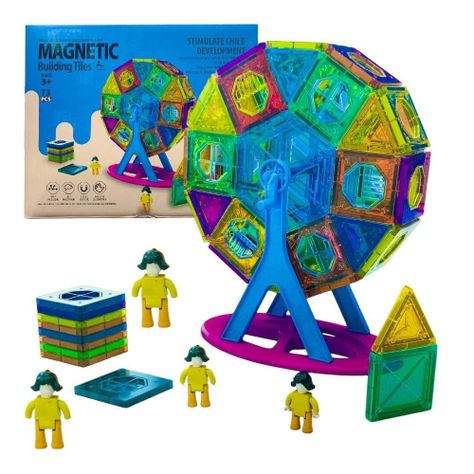 Juego Magnético Bloques De Construcción Didáctico 73 Pcs-1