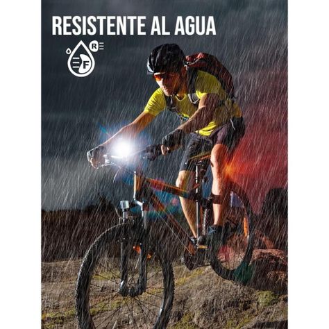 Luz Solar Bicicleta Alta Potencia Con Bocina Recargable-7