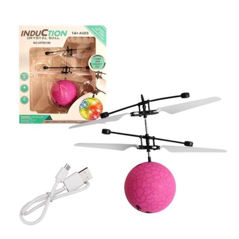 Volador Drone Mini Sensor Led Juguete Esfera -1