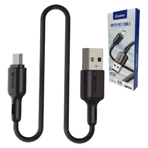 Cable Usb 6a Tipo C Carga Rápida 1 Metro -1
