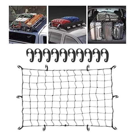  Malla Cubre Pick Up Elastica Cargas Viajes 70x100 Cm-0