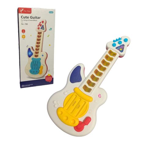 Guitarra Musical Juguete Didáctica Luces Sonido-1