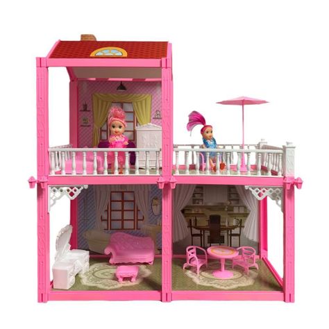 Casa De Muñecas Infantil Didáctica Armable Juguete 83 Pcs-0
