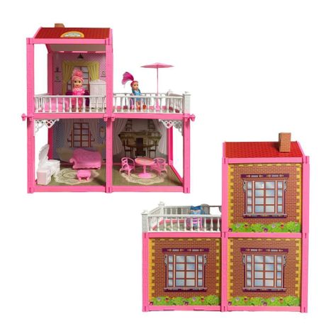 Casa De Muñecas Infantil Didáctica Armable Juguete 83 Pcs-1