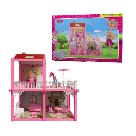 Casa De Muñecas Infantil Didáctica Armable Juguete 83 Pcs-3
