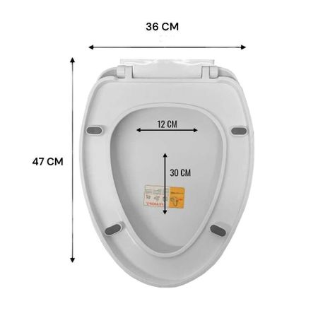 Tapa Asiento Para Baño Wc Cierre Lento Y00397-3